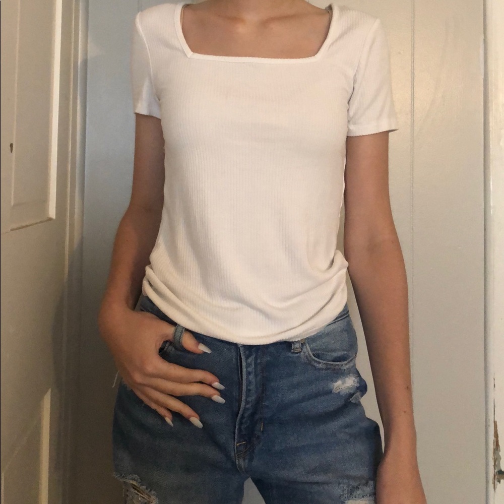 white top